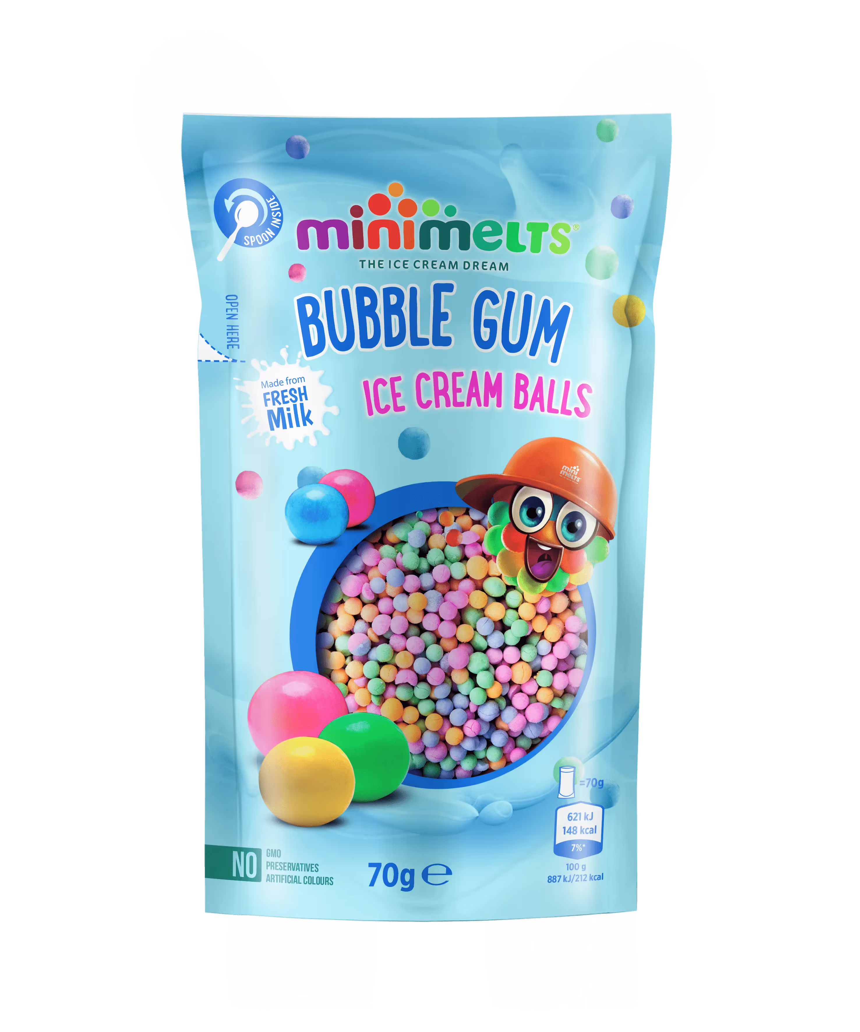 Bubblegum Mini Melts in Retail Setting