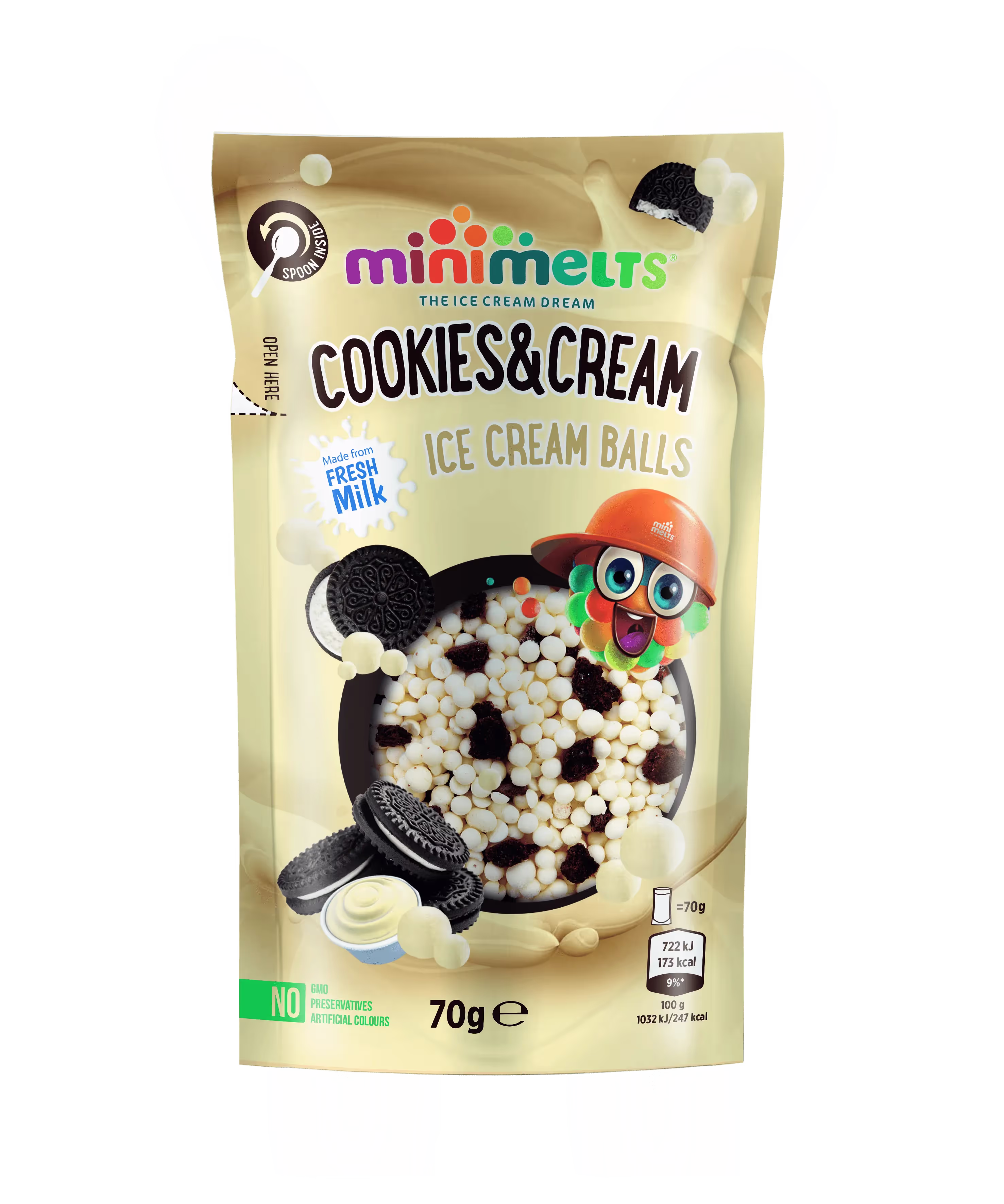 Cookies & Cream Mini Melts in Retail Setting