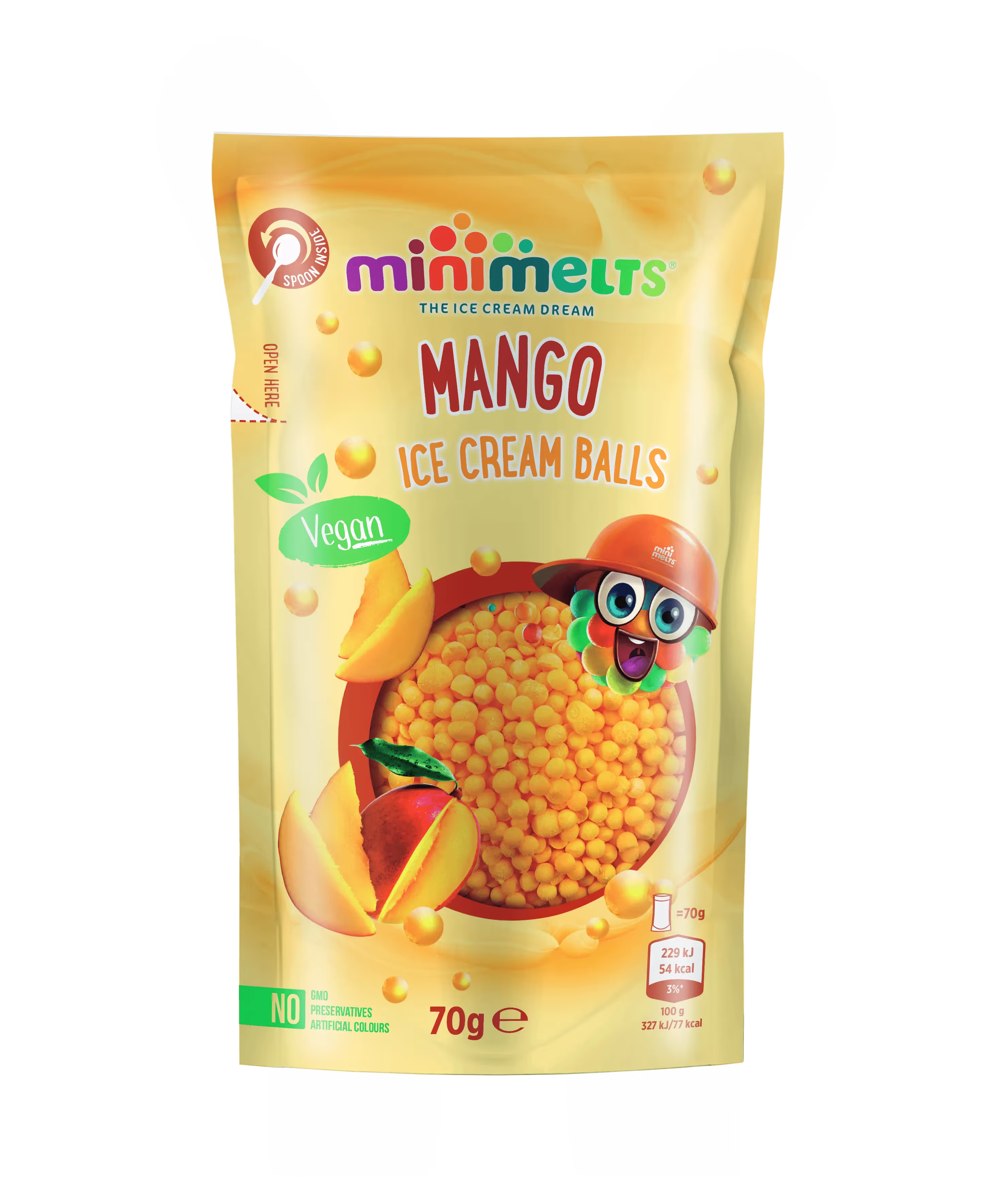 Mango Mini Melts in Retail Setting